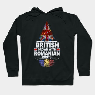 British Grown With Romanian Roots - Gift for Romanian With Roots From Romania Hoodie